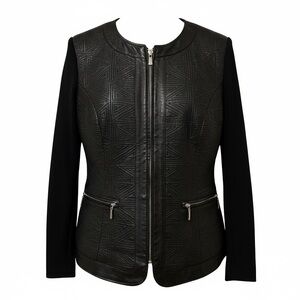 🖤❤️ Vintage Scandi Girl Textured Leather Jacket